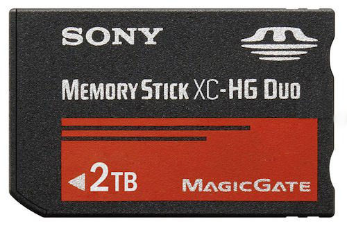 ����� ������ Sony Memory Stick XC �������� � 2 ��