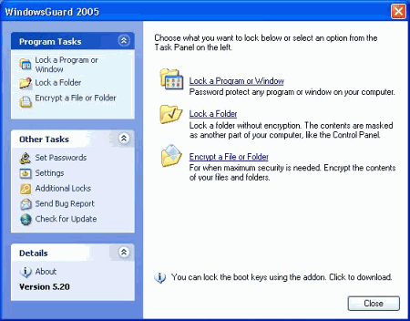 WindowsGuard v.7.0.1 - ������ ������ �������