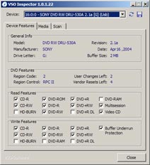 VSO Inspector 1.1.2 � ���������� � CD/DVD ��������