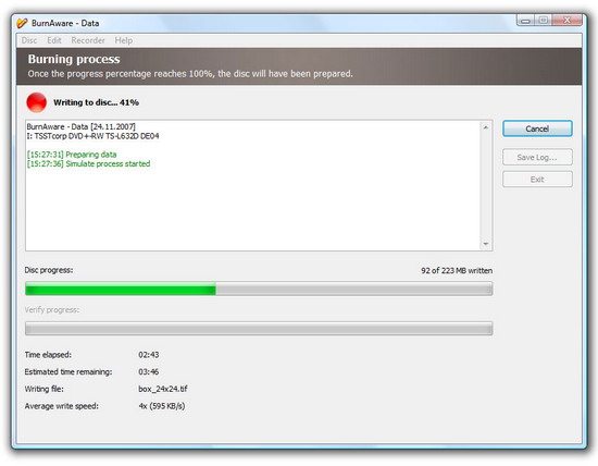 BurnAware 1.31 Beta - ������ ����� ������